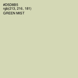 #D5D8B5 - Green Mist Color Image